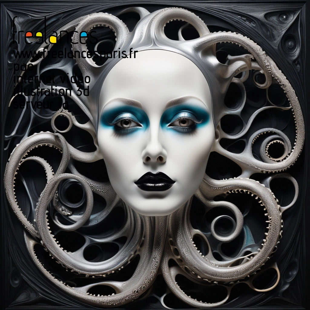 Pao mise en page internet vidéo illustration 3d serveur IA générative AI freelance paris studio de création magazines uftlr4h0